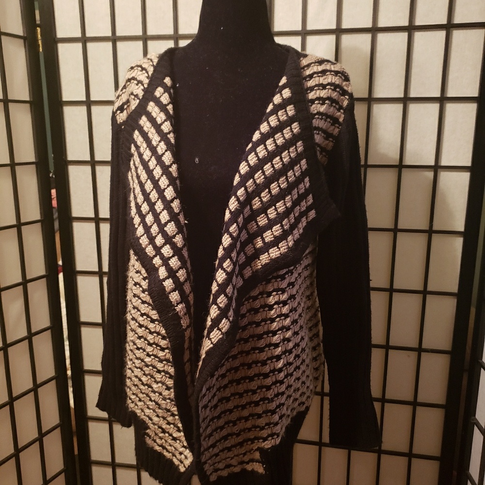 Sioni Warm and cozy Open Thick sweater cardigan